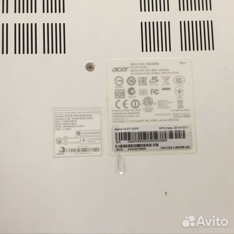 Ноутбук Acer aspire V3-371-52PK