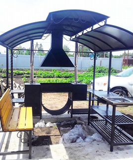 Беседка с мангалом