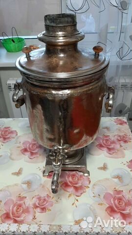 Самовар на углях старинный