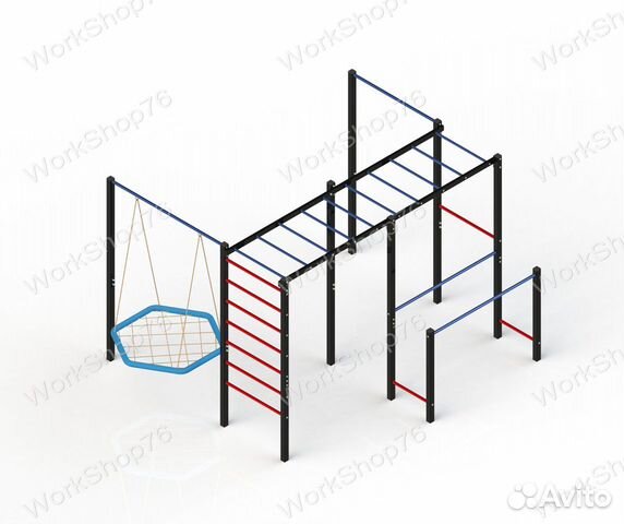Спортивный комплекс площадка с качелями воркаут