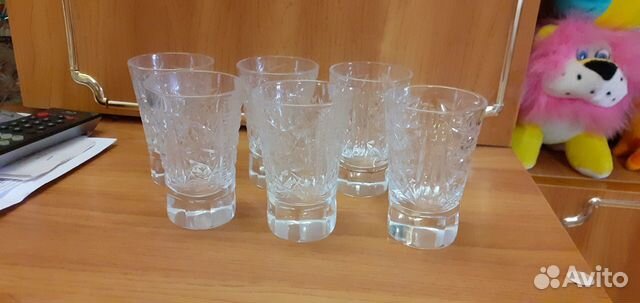 Стопки хрустальные (рюмки), кружки, стаканы