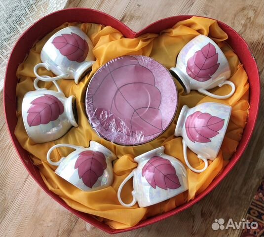 Набор для кофе -сервиз на 6 персон, обьем чашек 75