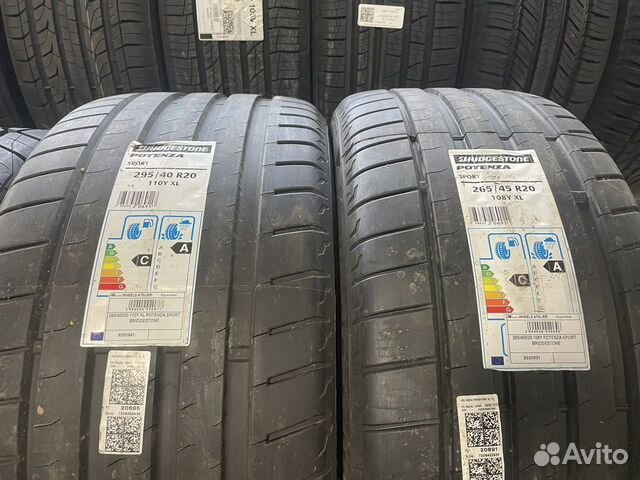 Bridgestone Potenza Sport 265/45 R20 и 295/40 R20