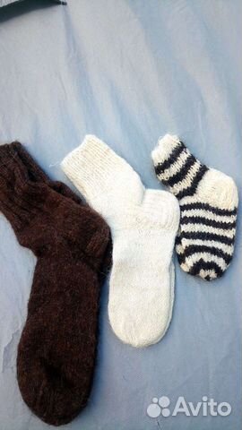 Носки шерстяные ручная вязка