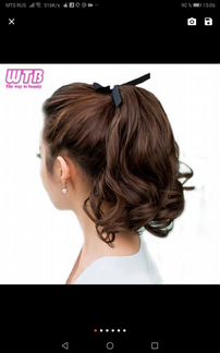 Шиньон хвост