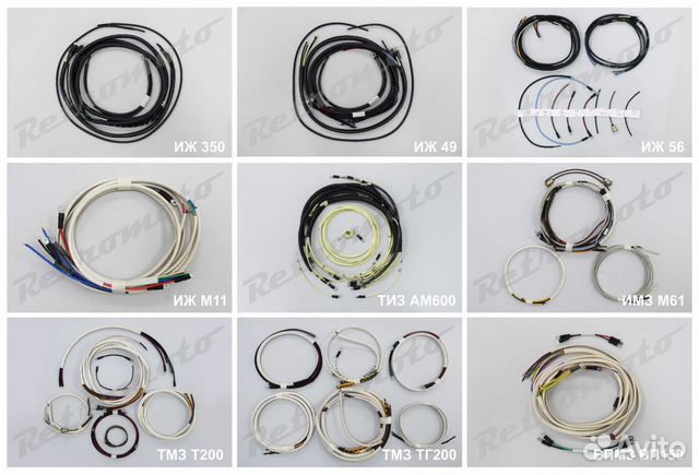 Комплект электропроводки на мотоцикл/мотороллер