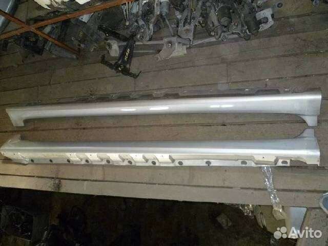 Пластиковые накладки на порог Toyota Wish