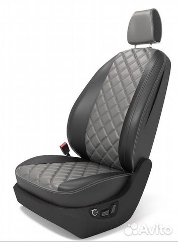 Авточехлы из экокожи 3D Ромб - Renault Duster 1