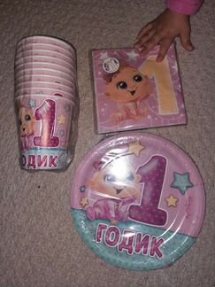 Посуда для праздника на годик