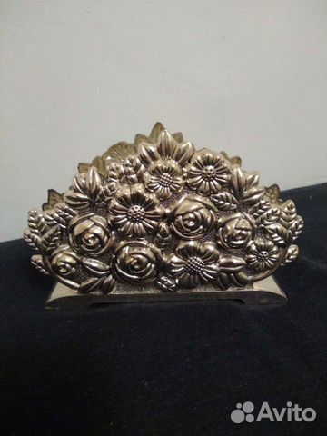 Блюдо- поднос Салфетница посеребрение