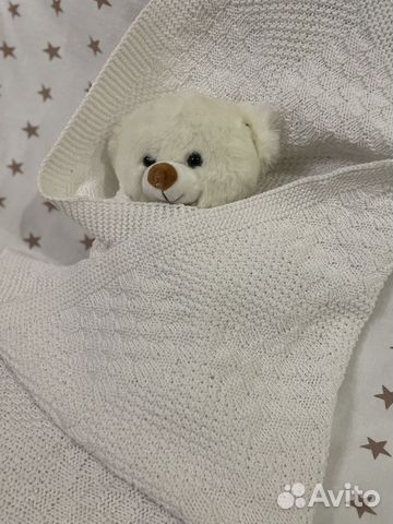 Плед детский вязаный