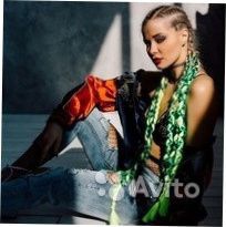 Канекалон, салатовый, магазин