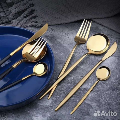 Набор столовых приборов 4 шт и 24 шт новый