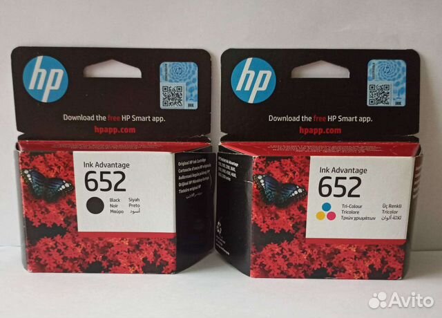 Картриджи струйные HP 652 ориг