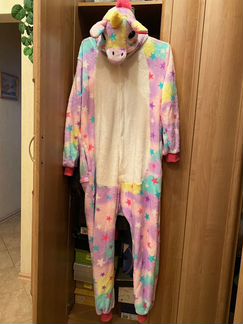 Кигуруми комбинезон единорог для дома пижама