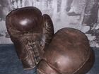 Боксерские перчатки советские кожа