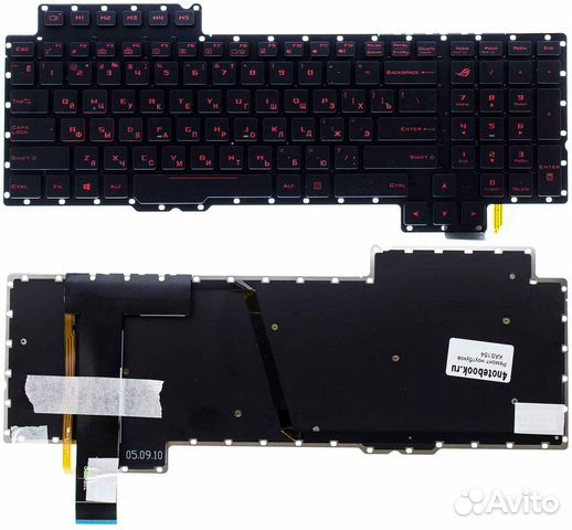 Новая клавиатура Asus G752 с подсветкой KAS154