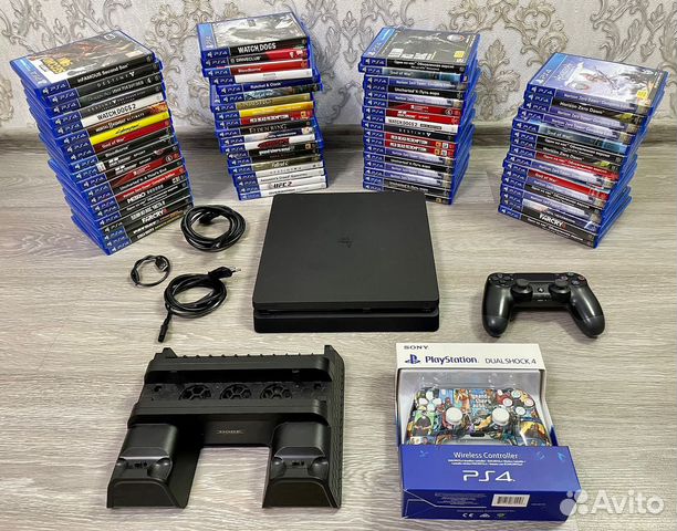 Ps 4 slim / 60+ игр / гарантия