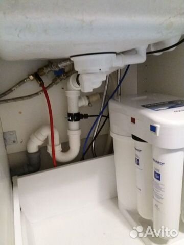 Замена картриджей в фильтре, установка обратного