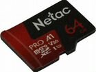 Карта памяти 64Гб Netac NT02P500PRO-064G-S microsd