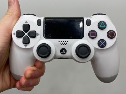 Новый джойстик ps4 белый