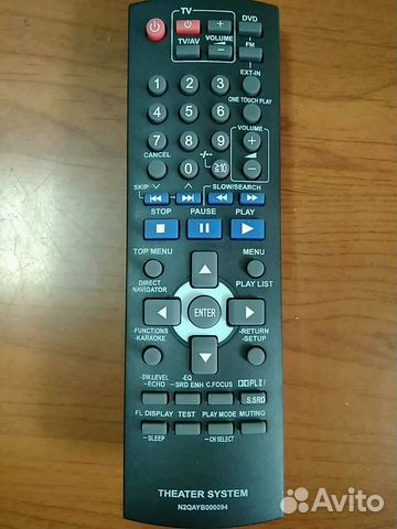 Пульт Panasonic N2qayb000094 для домашнего кинотеа