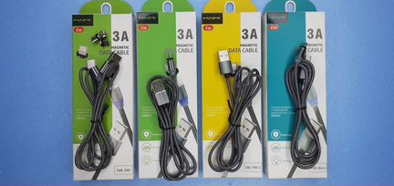 Магнитный зарядный кабель Maimi Все типы разъёмов