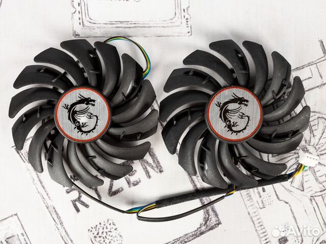 Вентиляторы для видеокарт MSI gaming X и др