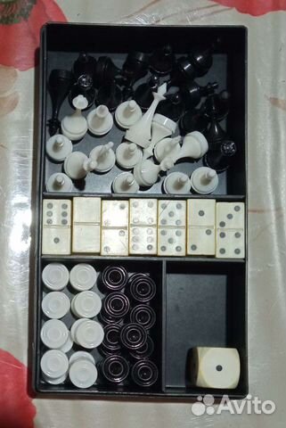 Шашки, шахматы, домино дорожные, СССР