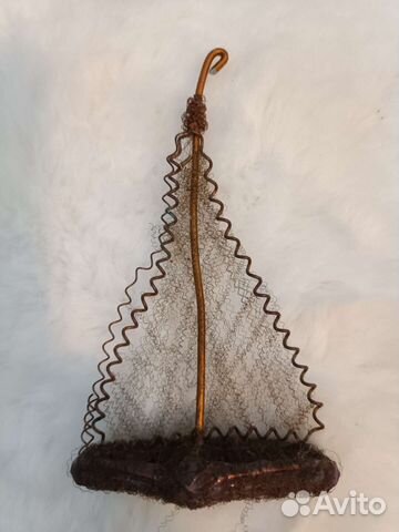 Елочная игрушка Парусник СССР Москабель 1940-е