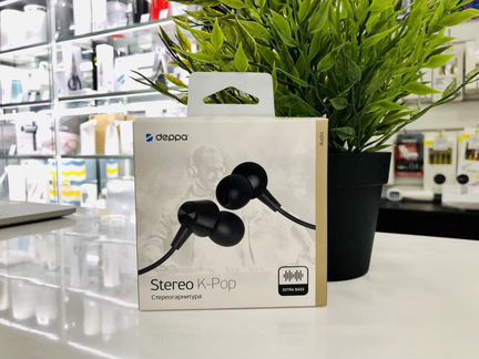 Наушники Deppa Stereo K-Pop, черный