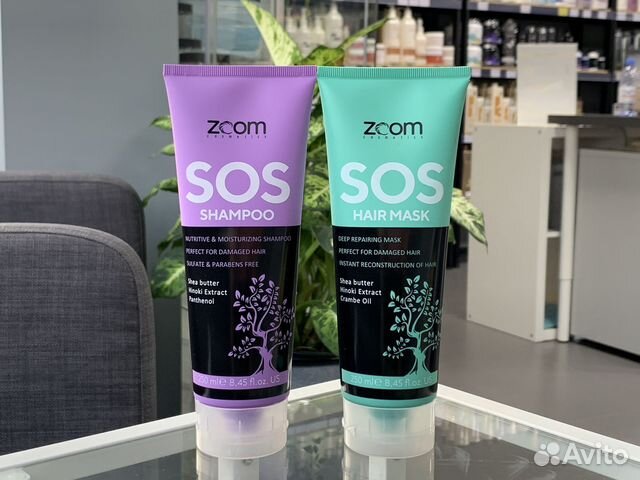 Увлажняющий Шампунь и маска для волос Zoom SOS