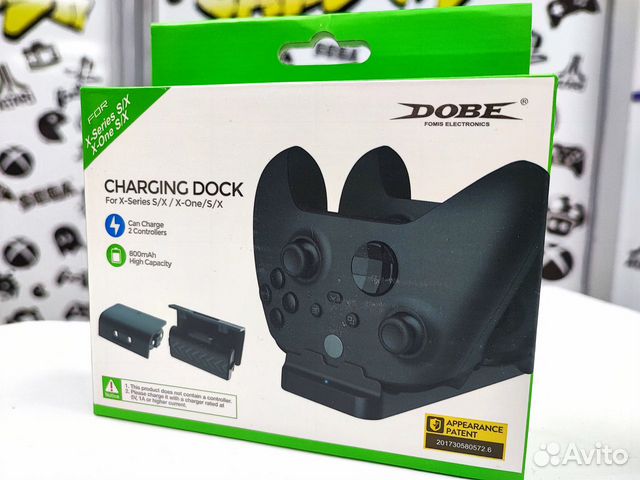 Зарядная Станция+2 акб 800mAh dobe (Xbox) NEW