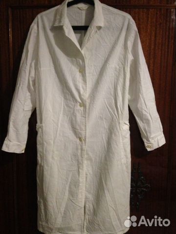 Белый медицинский халат 44-46 бу
