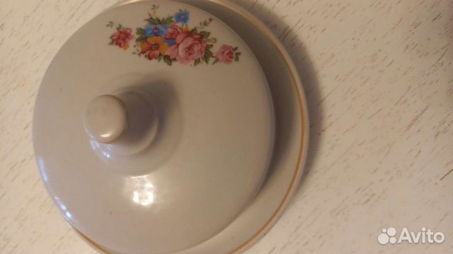 Масленка фарфор СССР