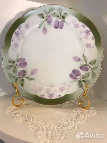 Антикварная тарелка Кузнецов