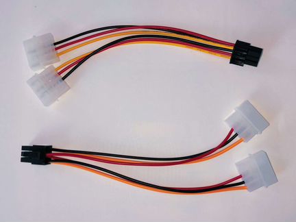 Переходник с 2*molex на 6pin видеокарты