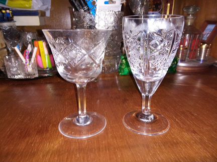 Хрусталь стопки рюмки фужеры импорт/ссср