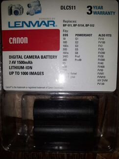Battery lenmar canon dlc511