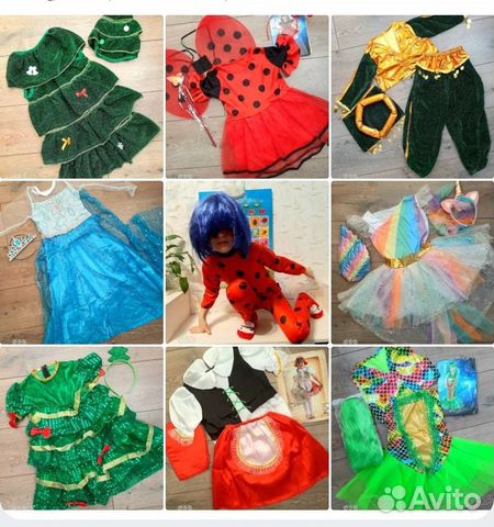 Костюмы Новые Единорожка/Эльза/Ёлка/Леди Баг