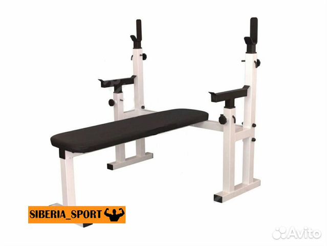 Скамья + стойки для штанги + подстраховка