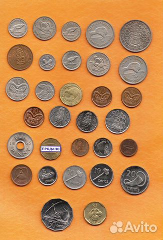 Монеты Фиджи Новая Зеландия 1934 2014 гг