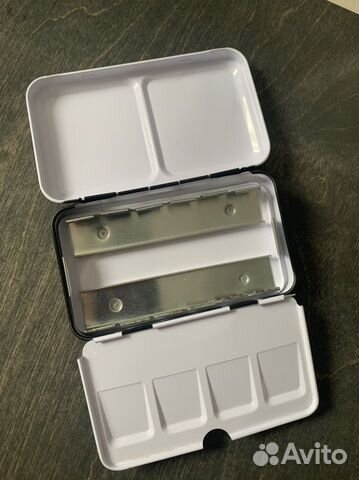 Пенал для акварели металлический