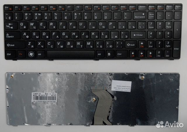 Клавиатура для ноутбука Lenovo IdeaPad G570, Z560