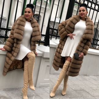 Шуба из куницы Новая