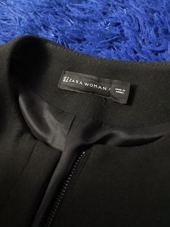 Пальто Zara чёрное 44