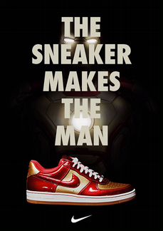 Кроссовки Nike Air Force1 iron MAN