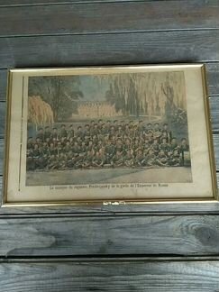 Литография Оркестр Преображенского полка