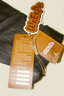 Кожаный женский плащ