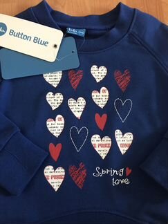 Толстовка button blue, 104. Новая